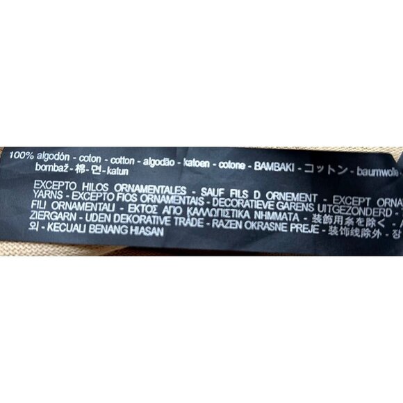 ZARA Knit Beige Cottagecore Romantic Summer Embroidered Wrap Dress Sz SMALL - Picture 6 of 8